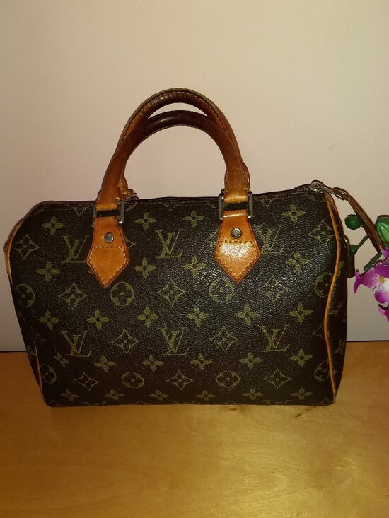 Louis Vuitton Handbags - Louis Vuitton Monogram M41528 Brown Canvas France Vintage Bag.